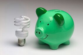 Und -Eergy - Rosette, um Energie zu sparen
